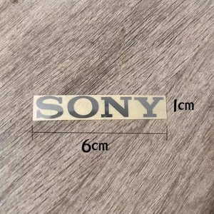 Sticker for Sony Silver Logo TV PlayStation Game Laptop Desktop 60mm x10mm 1pcs - Picture 1 of 2
