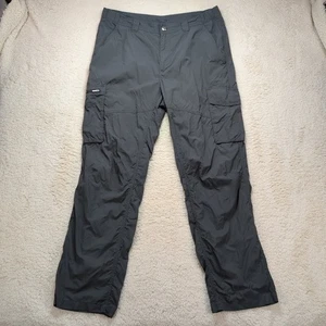Columbia Nylon Cargo Pants Men’s 36x32 Omni-Shade Sun Protection Gray Hiking - Picture 1 of 8