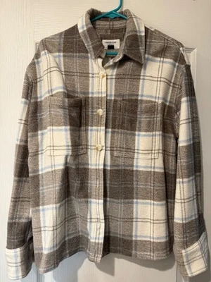 Manilha de lã xadrez feminina American Eagle tamanho pequeno macia nova sem etiquetas! Aconchegante! - Imagem 1 de 4