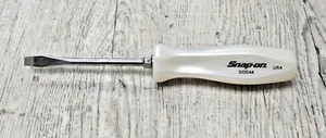 Snap-on ™ Tools NEW PEARL WHITE Hard Handle 1/4" Flat Head Screwdriver SDD4APW - Picture 1 of 8