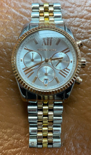 MICHAEL KORS MK5735 Lexington Cronografo Tri Tone Orologio da polso Donna