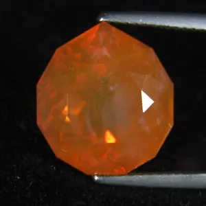 8.95Cts Natural Genuine 14.5x13mm Pear Custom Cut Mexican Fire Opal - Picture 1 of 3