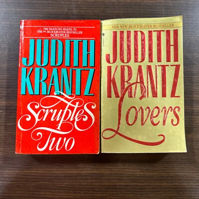 Judith Krantz Lovers & SCRUPLES TWO Lot Of Two Foto 1 de 3