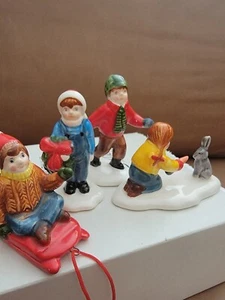 Department 56 Original Snow Village Christmas Children Set of 4 #5107 - Picture 1 of 7