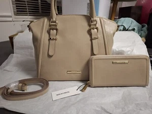 Brahmin Moonstone Collection Brindle Duxbury Satchel Bag with Matching Wallet - Picture 1 of 17