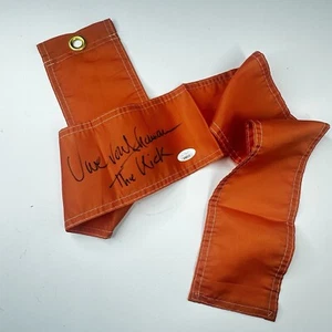OU Oklahoma sooners Uwe von Schamann The Kick Auto Signed Field Goal Flag JSA - Picture 1 of 3
