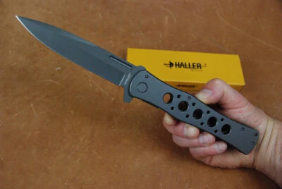 HALLER XXL Taschen-Messer sehr groß einseitig geschliffen Stiletto-Form legal besitzen