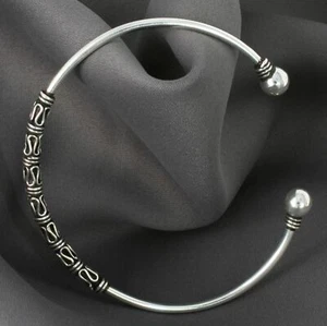 925 Silber Armreif Wikinger Armspange Herren Damen Kelten Silberschmuck Gothic - Bild 1 von 3