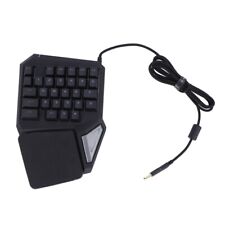 T9 PRO 7 Colors LED Backlight Single Hand Professional Gaming Keyboard USB4367
