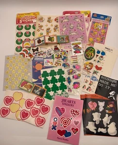 Vtg Sticker Lot- New and Used -Scratch and sniff, Mello Smello, Hallmark - Bild 1 von 8