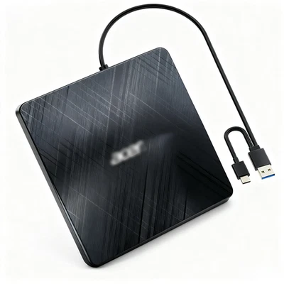 For PC Laptop Windows 11 10 External CD DVD Drive USB 3.0 Writer Burner Player - Image 1 of 4