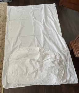 Juego de sábanas Nautica Home blancas de 4 piezas talla Queen azul mini estrellas 100 % algodón - Imagen 1 de 8