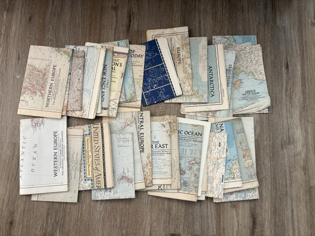 1950年頃 海外 外国 いろいろ ヴィンテージ旅行ガイド 地図