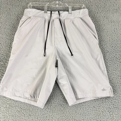 Pantalones Cortos Alo Yoga Repetition 9" Para Hombre Grandes Gris Tirar con Cordón Gimnasio Entrenamiento Foto 1 de 4