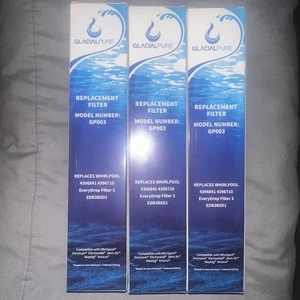 3 New Glacial Pure Replacement Refrigerator Filter, Model GP003 *READ - Picture 1 of 4