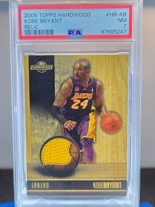 2008 Topps Hardwood Kobe Bryant Relic GU GAME USED PATCH /175 🐍 PSA 7 MAMBA HOF - Picture 1 of 2