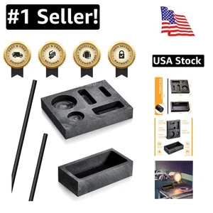 Superior Graphite Casting Mold Set with Crucible: Perfect for Jewelry Making - Picture 1 of 9