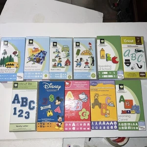 Cricut Cartridge Lot of 12 - Celebrations, School Disney, Hello Kitty, etc. - Picture 1 of 8