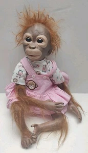 Lifelike 21 Inch Handmade Reborn Doll Monkey Baby Orangutan Newborn - Picture 1 of 11