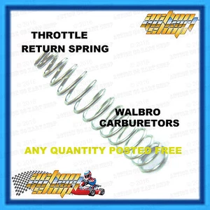 GO KART THROTTLE CABLE COMPRESSION SPRING WALBRO CARBY'S YAMAHA KT100S FREE DEL. - Imagen 1 de 1