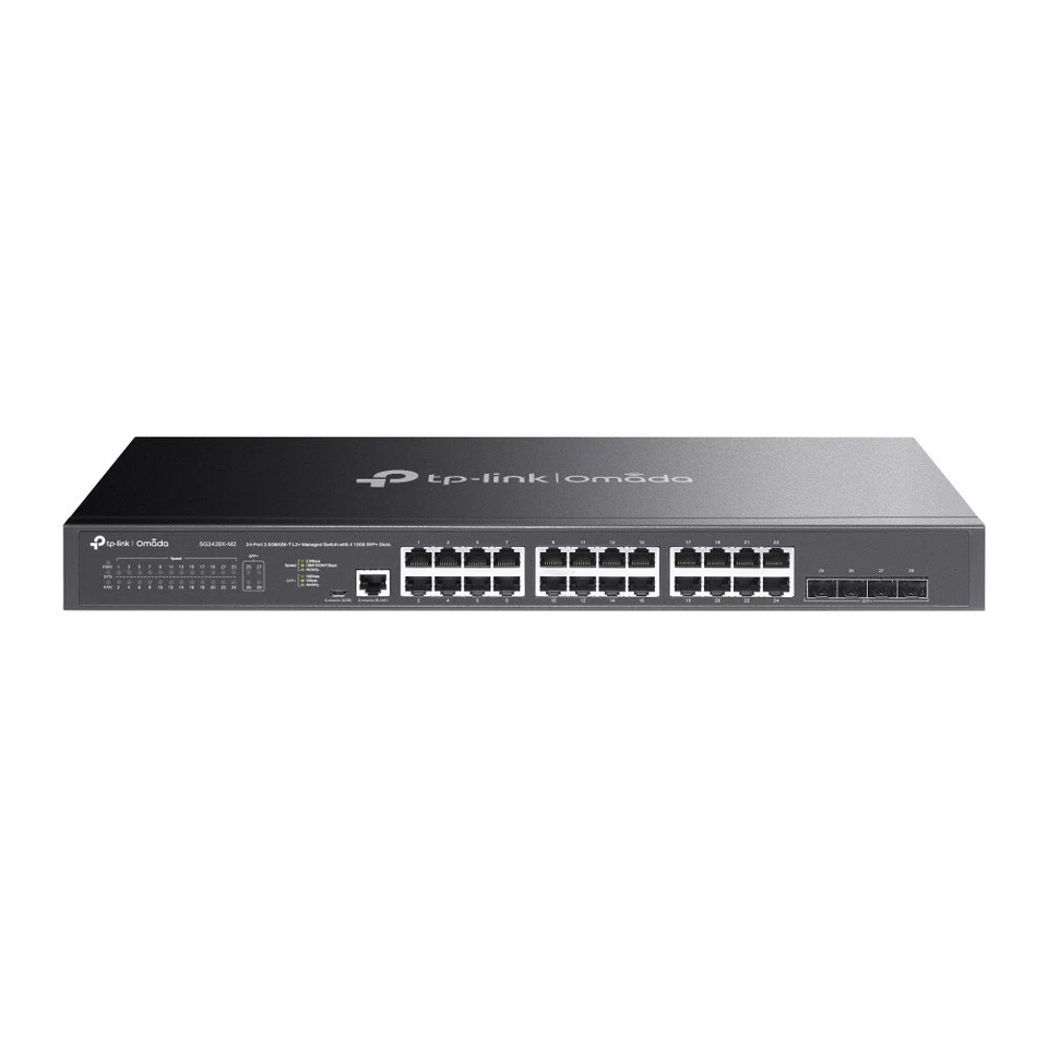 TP-Link SG3428X-M2 | Omada 24-Port 2.5Gbps Gigabit L2+ Managed Switch | 4 SFP+ - Image 1 of 4