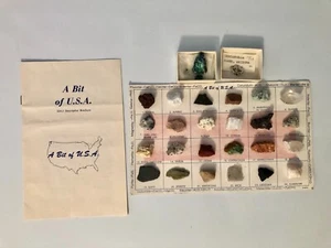 A Bit of USA Rock Minerals Collection Marble Mica Alabaster Obsidian Quartz More - Picture 1 of 1