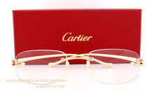 Brand New Cartier Eyeglass Frames CT 0058O-002 Gold For Women 52mm