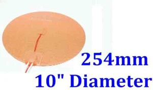 10" 254mm 400W 3m Thermister Delta 3D Printer Heatbed Round Silicone Heater Pad - Picture 1 of 12