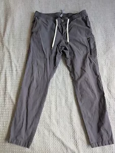Vuori Pants Men Extra Large Gray Ripstop Drawstring Straight Elastic Waist - Picture 1 of 12