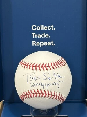 Tristar Brett Saberhagen Signed OML Baseball w/Inscr. “2 x Cy Young” - Image 1 of 4