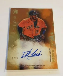 2021 Bowman Inception - Pedro Leon - Houston Astros - Auto - Orange - 19/25 - Bild 1 von 4