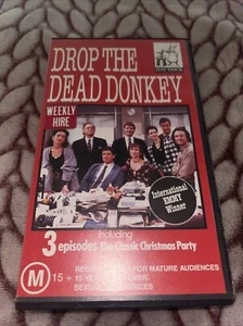 DROP THE DEAD DONKEY - ROBERT DUNCAN, DAVID SWIFT - VHS VIDEO - Picture 1 of 1