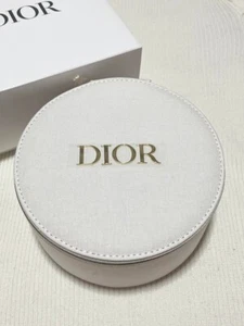 Christian Dior Vanity Pouch Case White circular 15cm×7cm Not Sold in Store - Picture 1 of 2