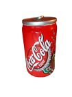 Vintage Coca Cola Cookie Jar Coke Soda Pop Can Canister Gibson Pull Tab Lid 10" 