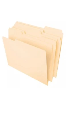 200 Pendaflex File Folders Letter Size 8-1/2" x 11" Classic Manila 1/3-Cut Tabs - Image 1 of 4