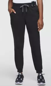 Jaanuu Women's 5-Pocket Classic Jogger Pants Scrubs Black XS/S/M/L BRAND NEW - Picture 1 of 4