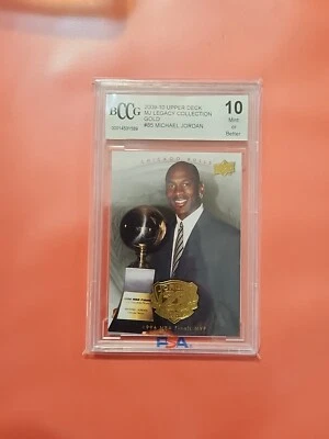 2009-10 Upper Deck Jordan Legacy Gold Card #85 Michael Jordan... - Image 1 of 2