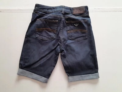 Mens Armani J18 denim shorts 28" - navy festival - Image 1 of 3