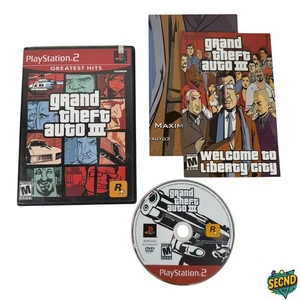 Grand Theft Auto III 3 Greatest Hits PlayStation 2 PS2 Complete CIB w MAP TESTED - Picture 1 of 9