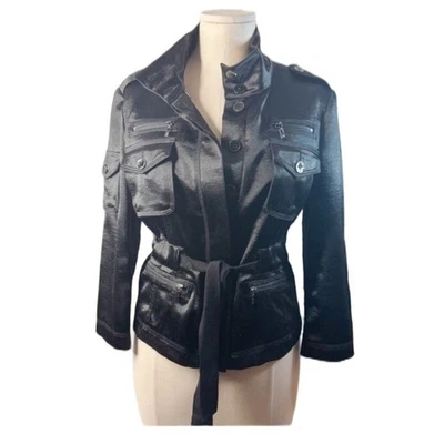 Bebe Black Safari Style Jacket. Size Small. Excellent Condition. - Image 1 of 4