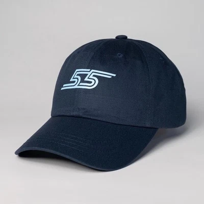 Carlos Sainz #55 Racing Azul Marino Estampado Clásico Papá Sombrero Unisex Ajustable Foto 1 de 4