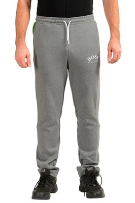 Pantalones deportivos Hugo Boss para hombre "Hadim" grises con estampado de logotipo Foto 1 de 4