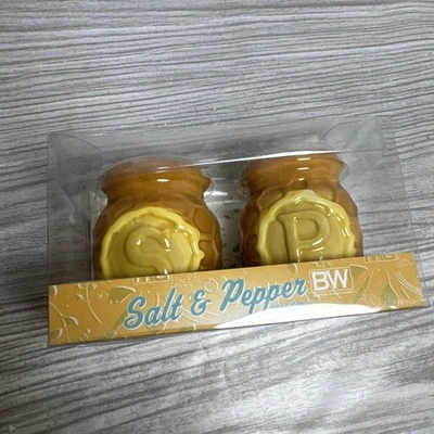 Nuevo juego de coctelera de sal y pimienta BW Boston Warehouse Honeycomb Foto 1 de 4