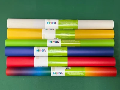 HEYDA Transparentpapier 50x70cm auf Rolle (Extra Stark - 115g/qm) diverse Farben