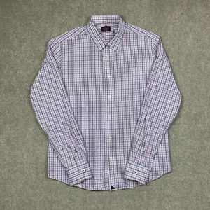 UNTUCKit Hemd Slim Fit Herren Large rosa blau kariert Knopfleiste Langarm - Bild 1 von 10