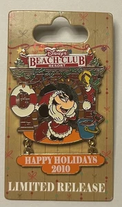 ALTE LR Disney PIN Happy Holidays Minnie Mouse Kamin Beach Club Resort baumeln - Bild 1 von 1