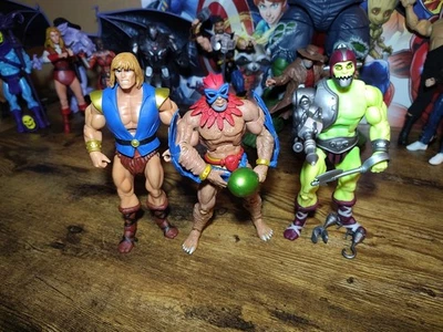 PACK de 3 Super7 MOTU Classics Power Con cómic Stratos Trap Jaw Prince Adam MOTUC Foto 1 de 4