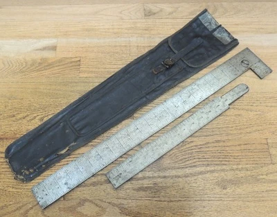 SOUTHINGTON HDWE. Co. THE STANDARD 101 TAKE DOWN RAFTER SQUARE w/POUCH-FRAMING - Image 1 of 4