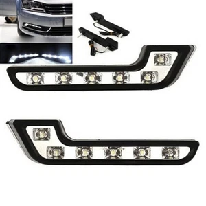 2x Bright 6LED Super White Car Driving Lamp Fog 12V DRL Daytime Running Ligh _pu - Picture 1 of 12