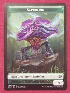 Magic The Gathering DOMINARIA UNITED SAPROLING token card MTG - Picture 1 of 2